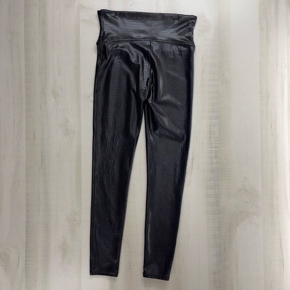 SPANX revolve anthropologie crocodile high rise brown leggings travel slimming - Picture 7 of 10